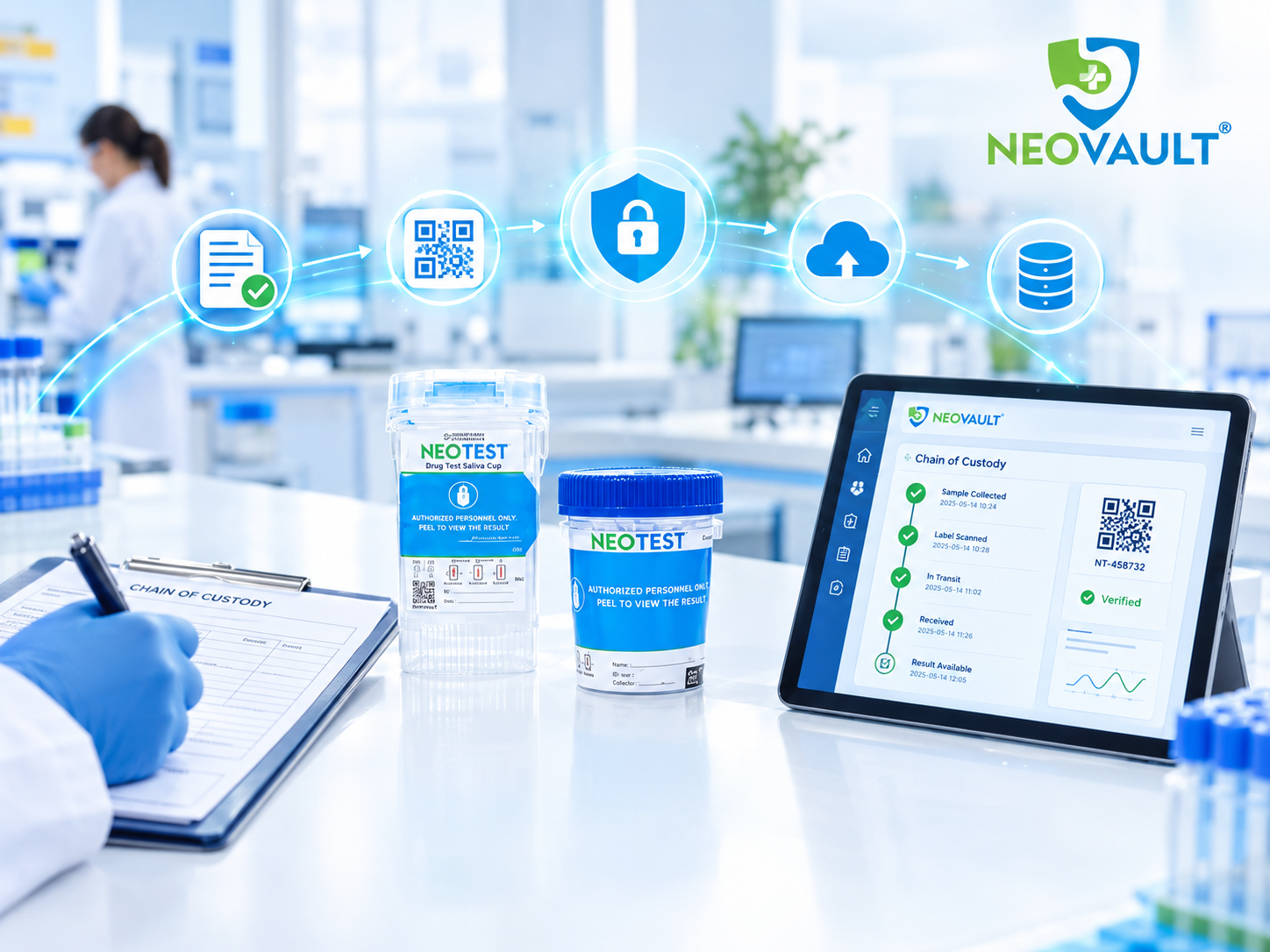 NEOVAULT digital chain of custody replaces paper forms